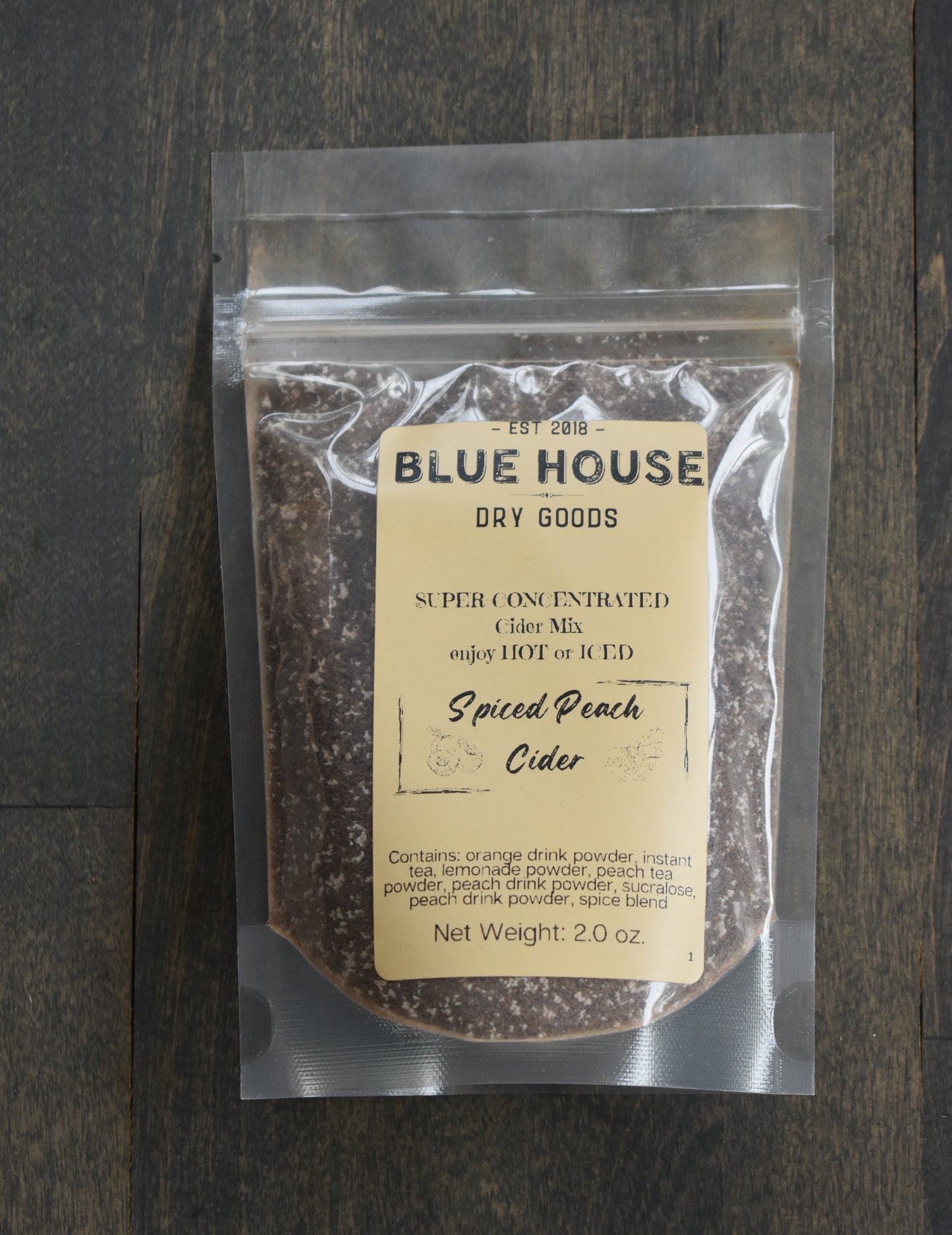 Spiced Peach Cider Concentrate - Drink Mix