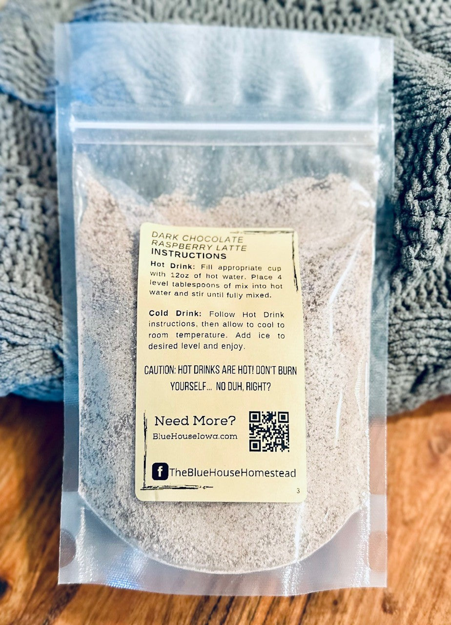 Dark Chocolate Raspberry Latte - Drink Mix (Sugar Free)