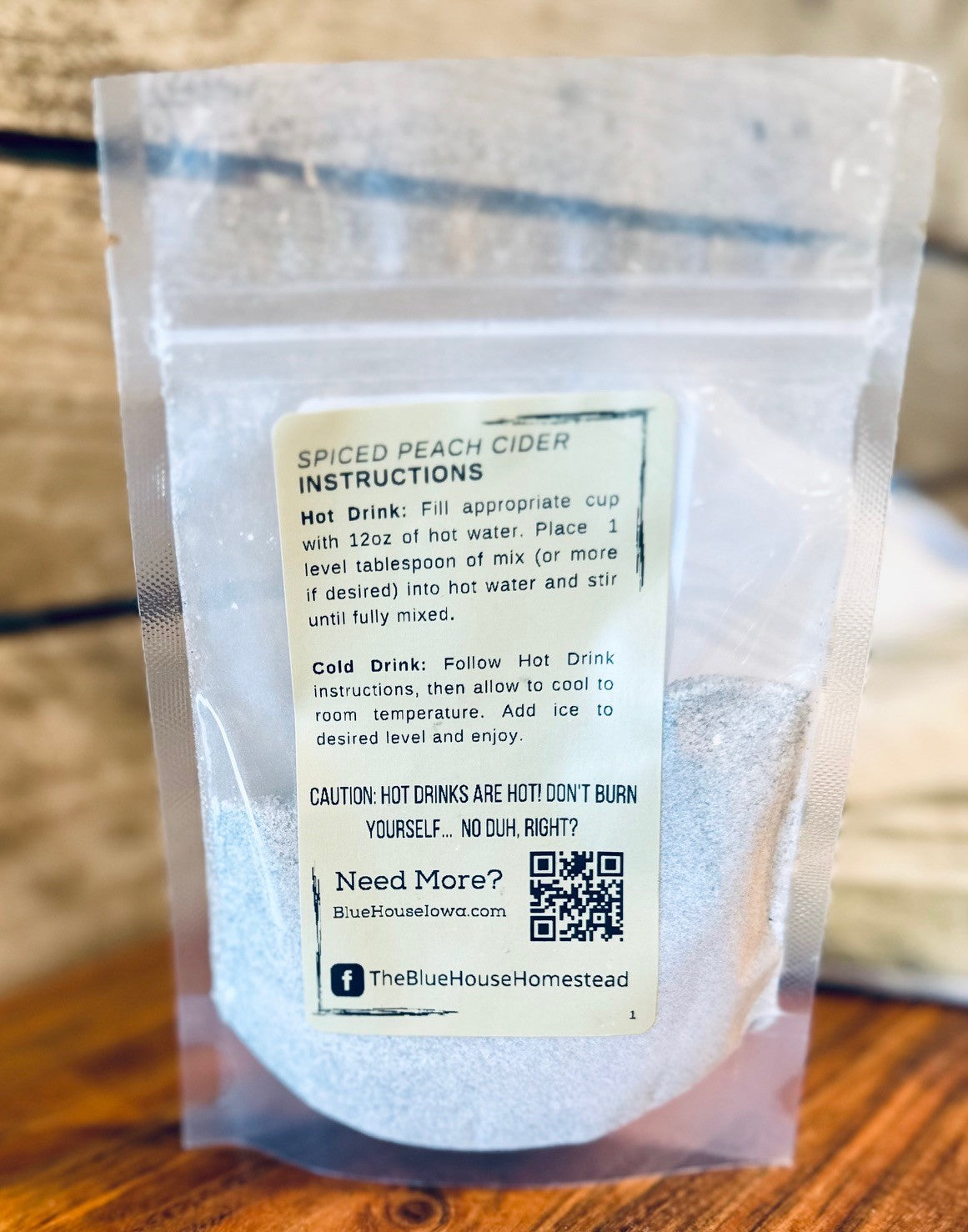 Spiced Peach Cider Concentrate - Drink Mix