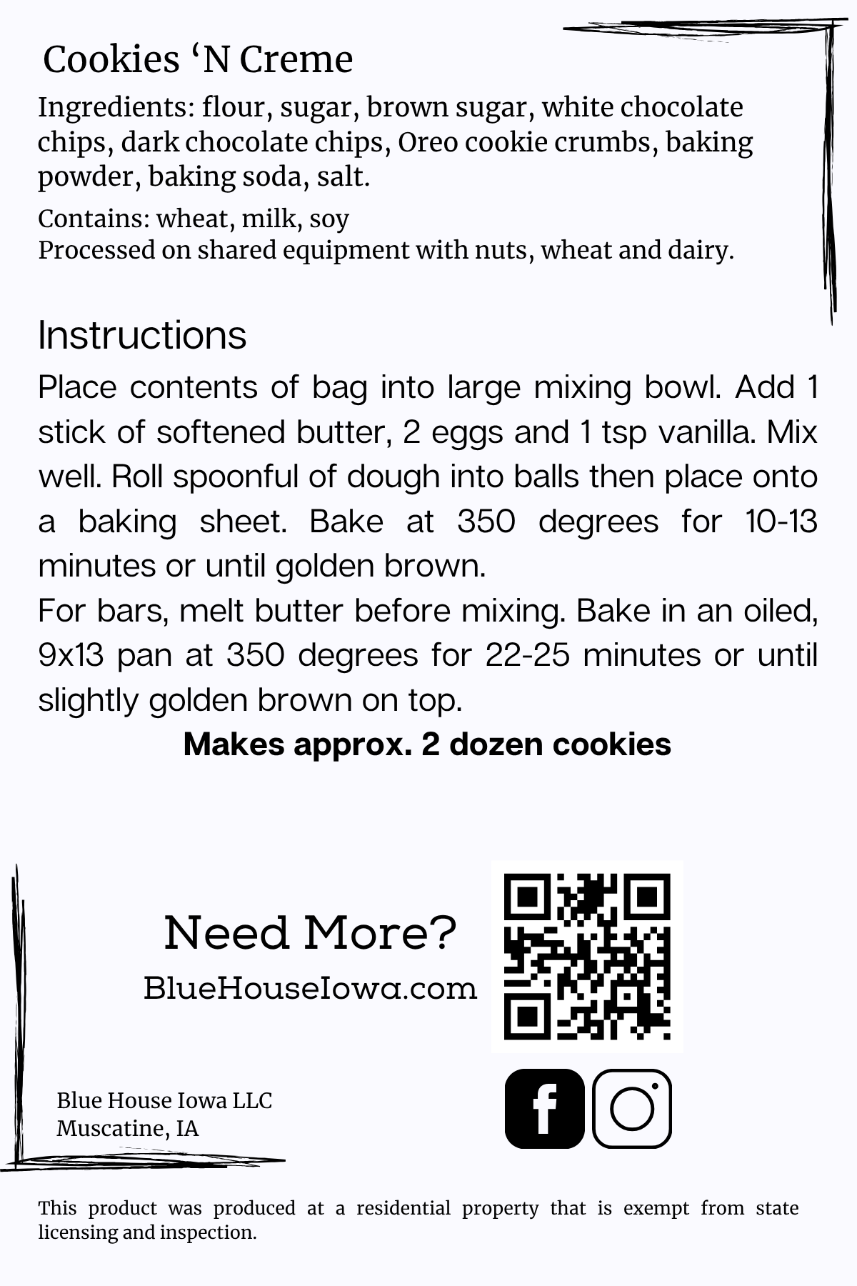 Cookies & Cream - Cookie Mix
