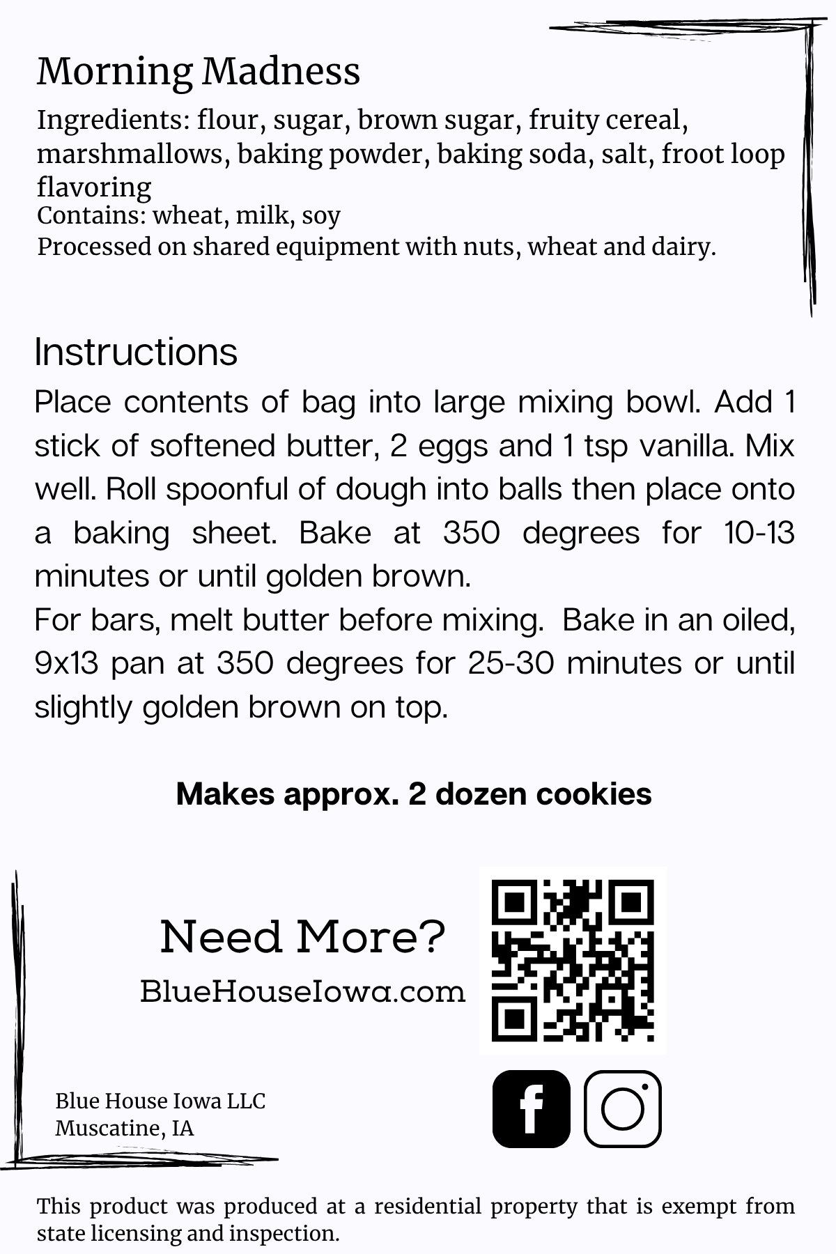 Morning Madness! - Cookie Mix