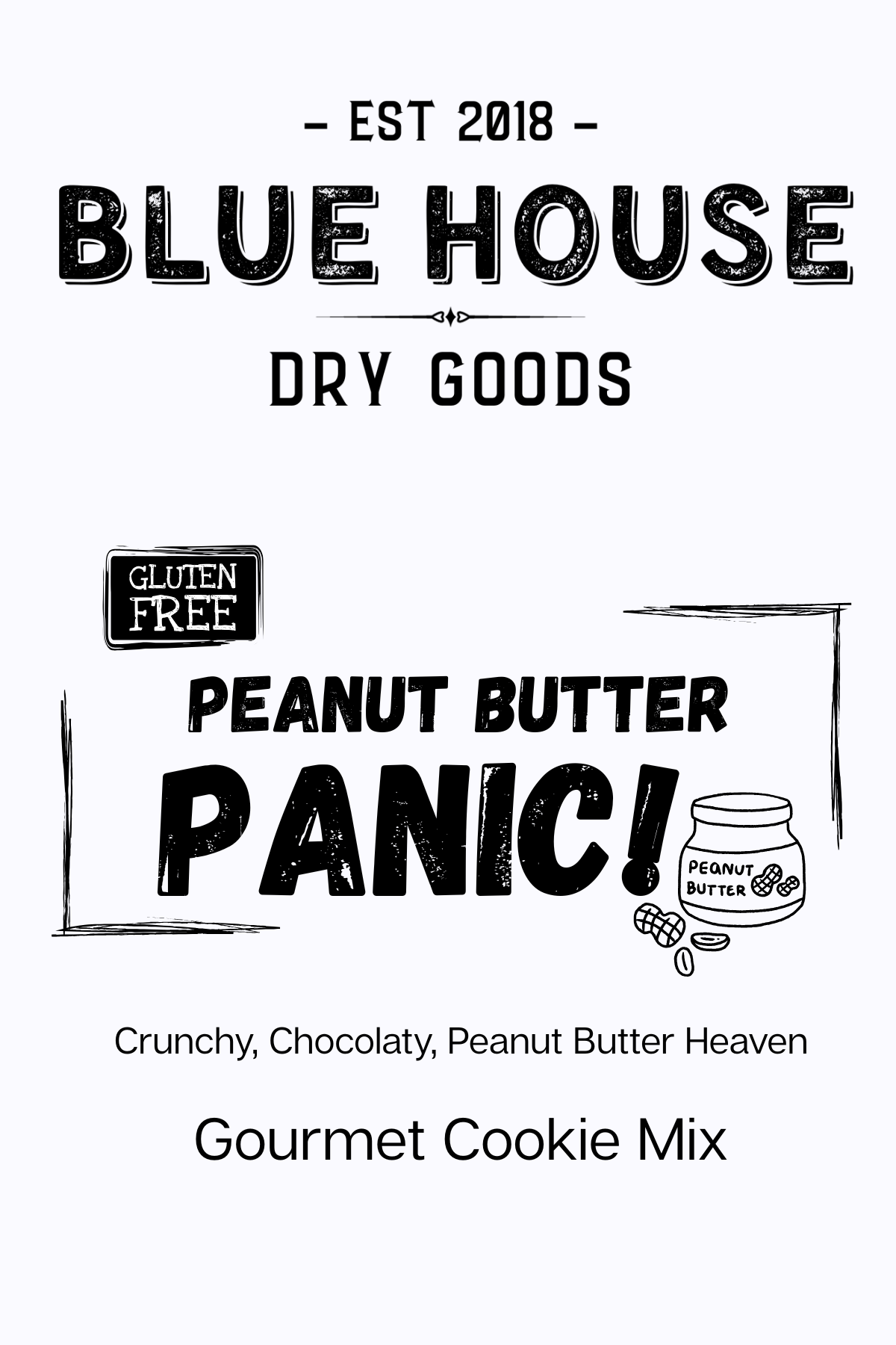 Gluten Free Peanut Butter Panic Cookie Mix